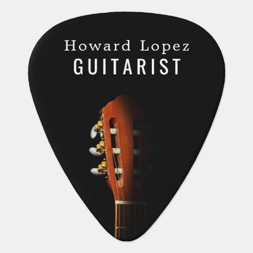 Guitar Head Guitarist Musician Personalized Guitar Pick