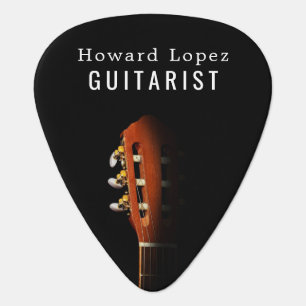 Guitar Head, Guitarist, Musician, Personalized Pick
