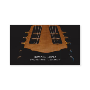 Guitar Head, Guitarist, Professional Musician Business Card
