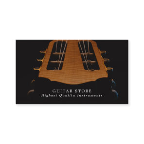 Guitar Head, Musical Instrument Store Business Card