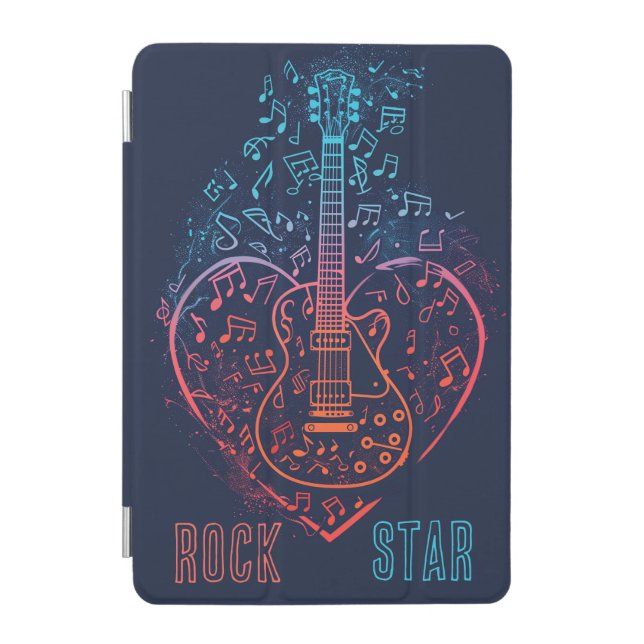 Guitar Heart iPad Mini Cover (Front)
