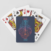 Guitar Heart Playing Cards