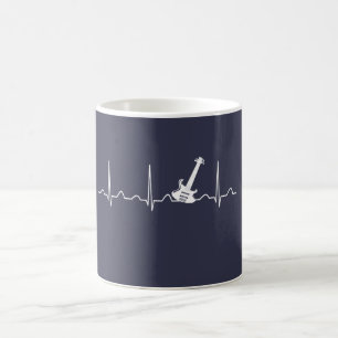 GUITAR HEARTBEAT COFFEE MUG