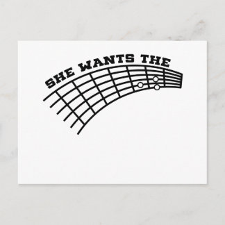 guitar humor postcard