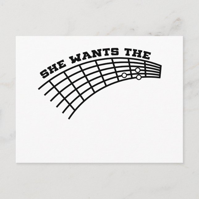 guitar humor postcard (Front)