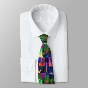 Guitar Illusion / Pop Rock design Neck Tie