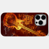 Guitar in fire | Music is the soul of language Case-Mate iPhone Case (Back (Horizontal))