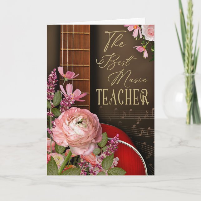 Guitar Instructor Appreciation Card (Front)