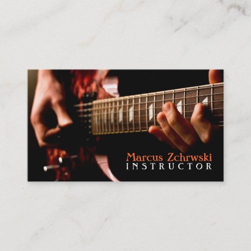 Guitar Instructor Music Instruments Business Card