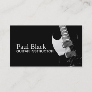Guitar Instructor Music Instruments Business Card