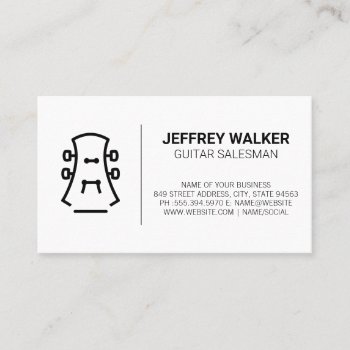 Guitar Instrument Business Card by lovely_businesscards at Zazzle