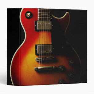 Guitar Instruments 3 Ring Binder
