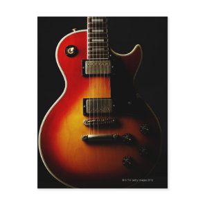 Guitar Instruments Postcard
