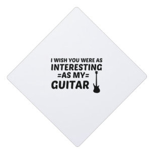 GUITAR INTERESTING GRADUATION CAP TOPPER