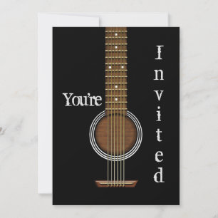 GUITAR INVITATION - Acoustic Black - Multi-Purpose