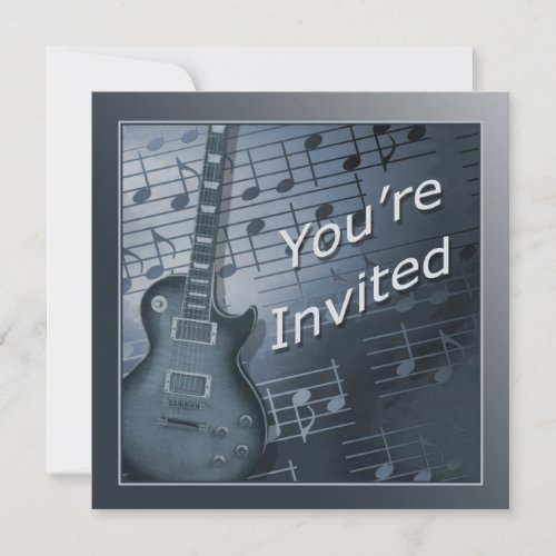 Guitar Invitations - Multi Use