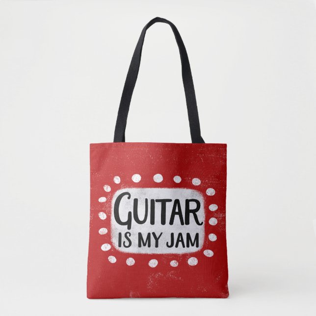 Guitar Is My Jam Tote Bag (Front)