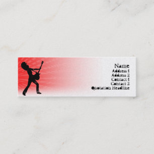 Guitar Jam - Skinny Mini Business Card