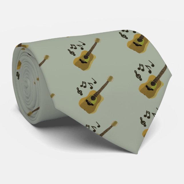 Guitar Jam Tie (Rolled)
