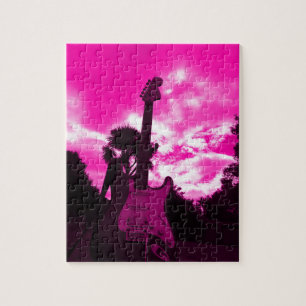 Guitar jigsaw puzzle