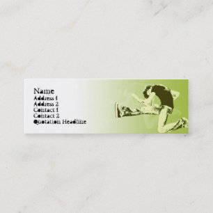Guitar Jump - Skinny Mini Business Card