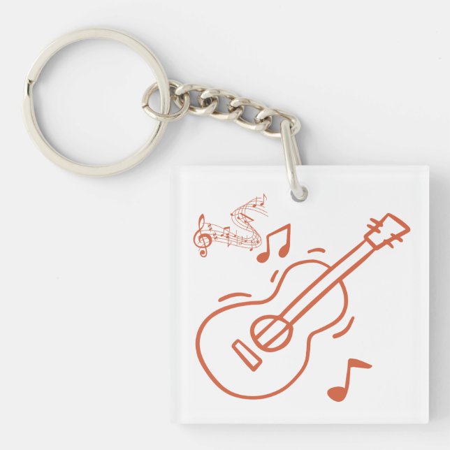 guitar keychain (Front)