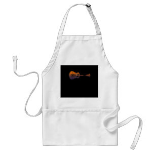 Guitar Lake Shadow Love Guitar Gift Music Lovers Adult Apron