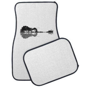 Guitar Lake Shadow Love Guitar Gift Music Lovers Car Floor Mat