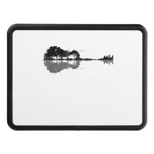 Guitar Lake Shadow Love Guitar Gift Music Lovers Hitch Cover