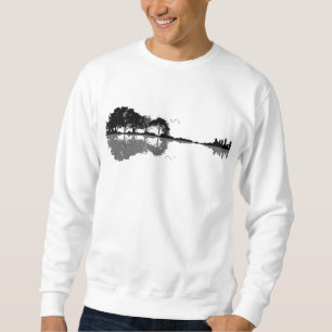 Guitar Lake Shadow Love Guitar Gift Music Lovers Sweatshirt