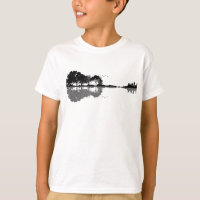Guitar Lake Shadow Love Guitar Gift Music Lovers