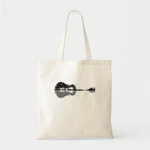Guitar Lake Shadow Love Guitar Gift Music Lovers Tote Bag