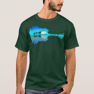 Guitar Lake Shadow Love Guitar Musician  T-Shirt