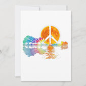 Guitar Lake Shadow Peace Love Guitar Hippie (Front)