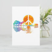 Guitar Lake Shadow Peace Love Guitar Hippie (Standing Front)