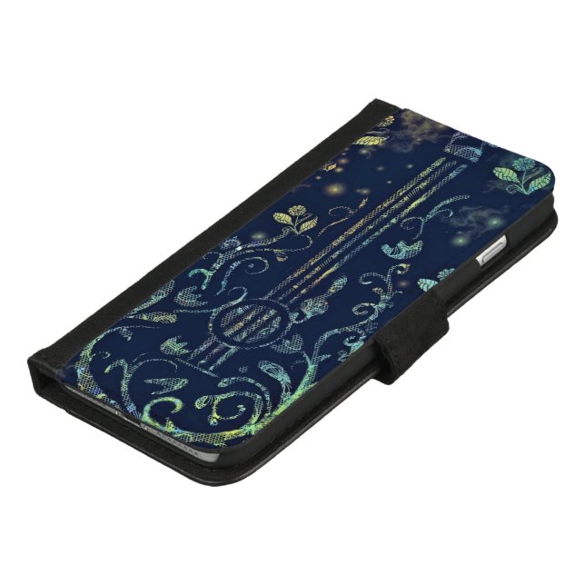 Guitar Leaves iPhone Wallet Case (Bottom)
