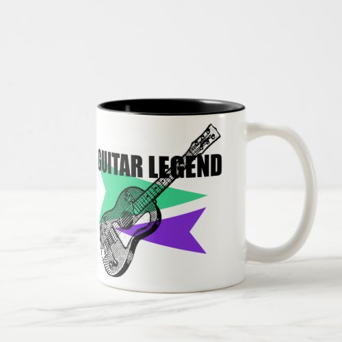 Guitar Legend Retro Vintage Illustration Mug