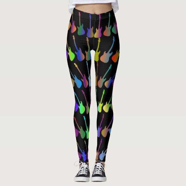 Guitar Legion Splash of Colors Leggings (Front)