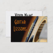 guitar lessons business card (Front/Back)
