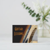 guitar lessons business card (Standing Front)