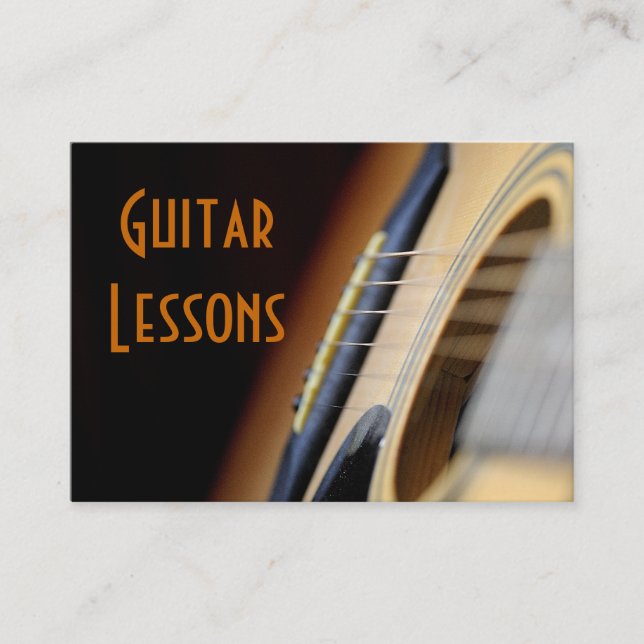 guitar lessons business card (Front)
