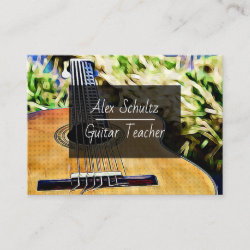 Guitar Lessons Business Card