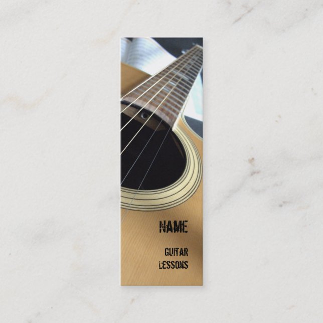 Guitar Lessons Business Card (Front)