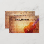 Guitar Lessons Business Cards (Front/Back)