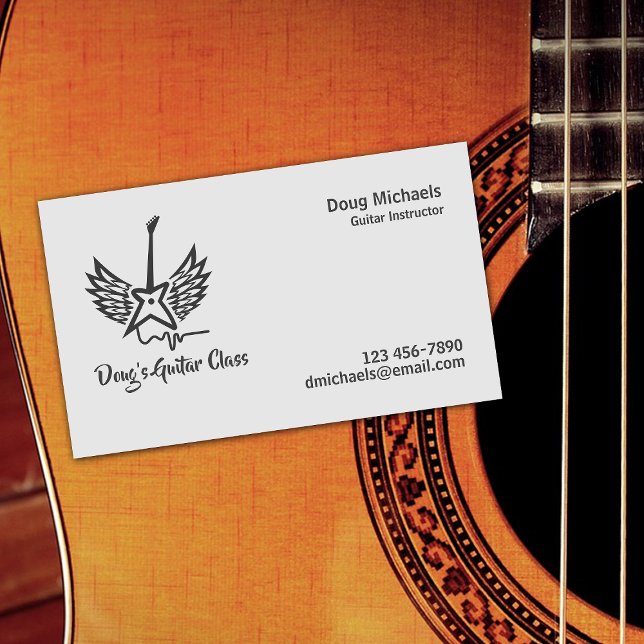 Guitar Lessons / Instructor Business Card (Creator Uploaded)