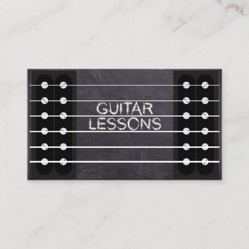 Guitar Lessons Music Instructor Teacher  Class Pro Business Card