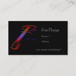 Guitar Light Business Card
