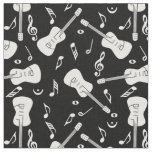 Guitar Lines Music Notes  Fabric