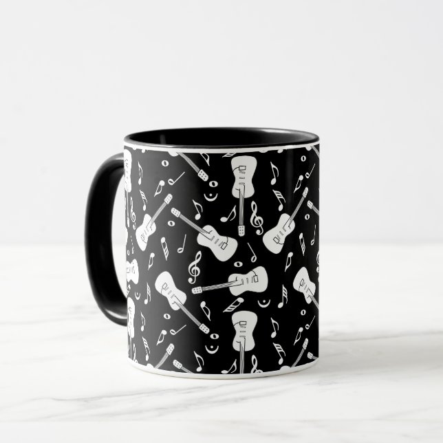 Guitar Lines Music Notes  Mug (Front Left)