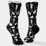 Guitar Lines Music Notes Socks